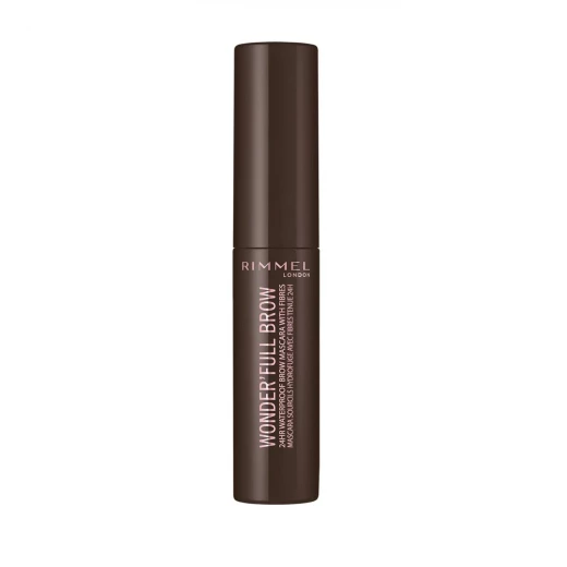 Rimmel London Wonderful Brow Gel 003 Dark Waterproof Eyebrow Enhancer with Collagen & Biotin 4.5ml Volume: Long Lasting Definition & Fuller Brows, Up to 24 Hours Wear - Rimmel London - Image 2