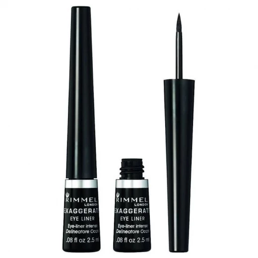 Rimmel Eyes Design Liquid Eyeliner Black Glamour Smudge Proof Long Lasting Precision Applicator 2.5 ml - Rimmel London - Image 3