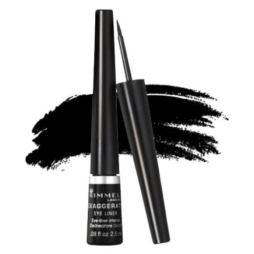 Rimmel Eyes Design Liquid Eyeliner Black Glamour Smudge Proof Long Lasting Precision Applicator 2.5 ml - Rimmel London - Image 2