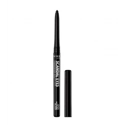قلم تحديد العيون Rimmel London Scandaleyes Intense Black مضاد للماء وغير قابل للتلطخ لعيون جريئة