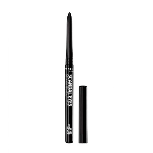 قلم تحديد العيون Rimmel London Scandaleyes Intense Black مضاد للماء وغير قابل للتلطخ لعيون جريئة