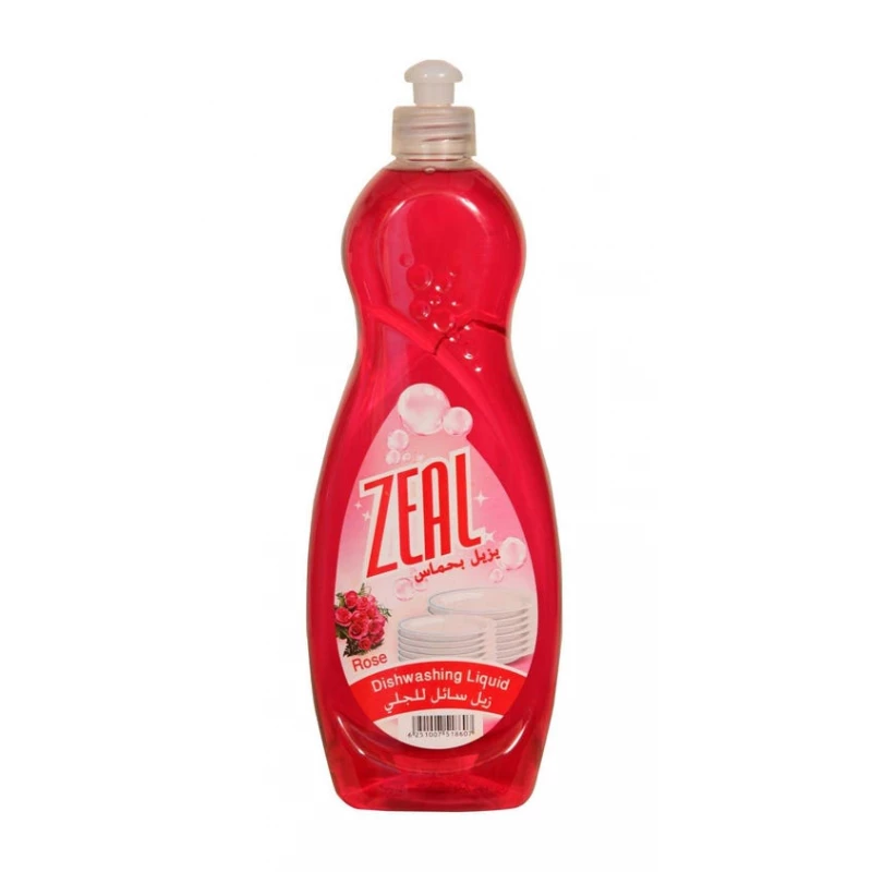 سائل غسيل الصحون برائحة الورد، 750مل من زيل - Zeal