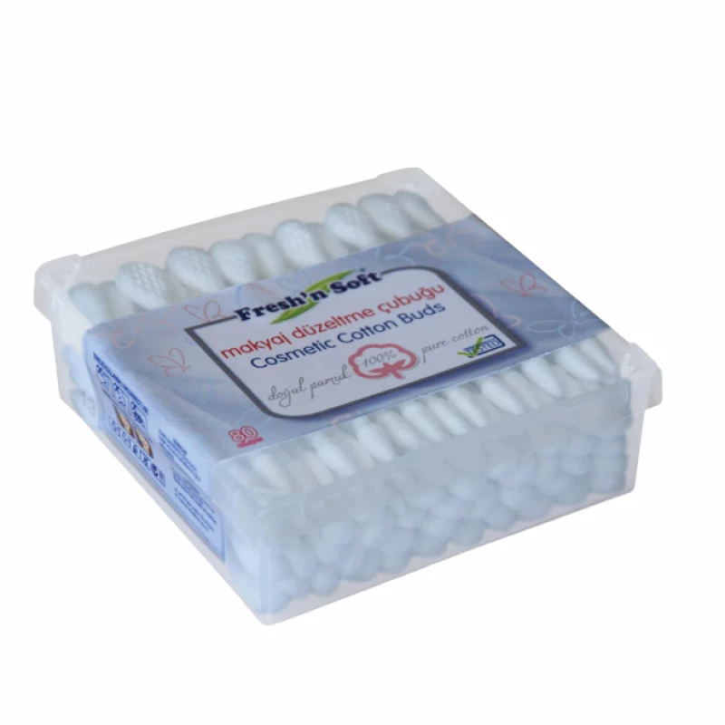 اعواد قطنية ، 80 قطعة من فؤيشن سوفت - Fresh n soft