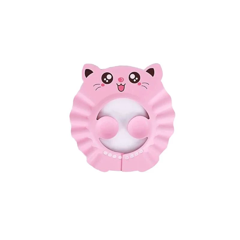 عازل الشامبو للاطفال، برسمة القطة، قطعة واحدة