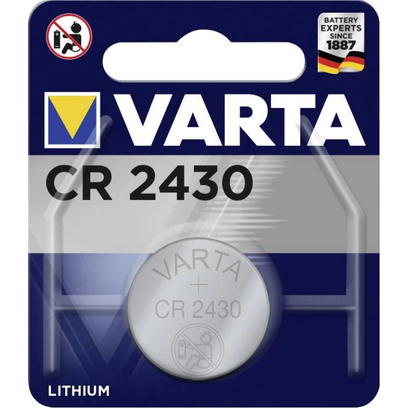 Varta 1x CR2430 Lithium Battery 3V 280mAh VARTA-CR2430 - VARTA