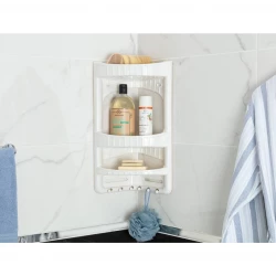 Madam Coco Luned Corner 3-Tier Shelf Hanger - Soft Ecru