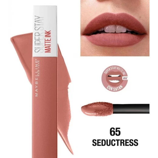 Maybelline New York Rouge Liquid Lipstick Super Stay Matte Ink 5ml - 65 Sedcutress - Maybelline - Image 2
