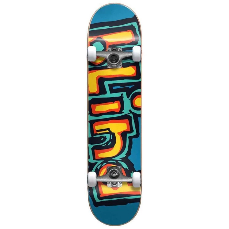 Blind OG Logo Teal Red Complete Skateboard, Size  7.75 Inches - Blind