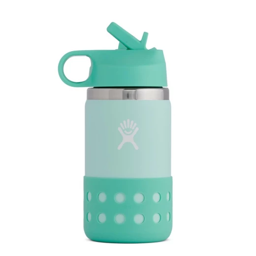 Hydro Flask Kids Wide Mouth Straw Lid & Boot Paradise, 350ml Hydro Flask Kids Wide Mouth Straw Lid & Boot Paradise, 350ml
