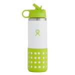 Hydro Flask Kids Wide Mouth Straw Lid & Boot Jungle, 591ml - Hydro Flask