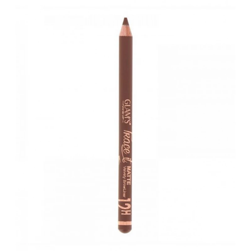 Glam'S Trace It Waterproof Eyebrow Pencil Jojoba Oil Long Lasting Makeup for Defined Brows - Glam's