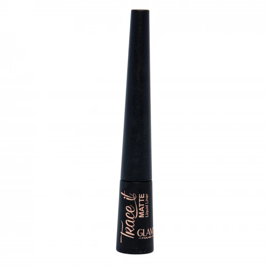 Glam'S Trace It Black Eyeliner Waterproof Long Lasting Eye Definition Makeup Matte Finish Glam'S Trace It Black Eyeliner Waterproof Long Lasting Eye Definition Makeup Matte Finish