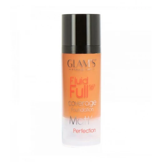 كريم أساس Glam's Fluid Full بلمسة نهائية غير لامعة لجميع أنواع البشرة تغطية مثالية كريم أساس Glam's Fluid Full بلمسة نهائية غير لامعة لجميع أنواع البشرة تغطية مثالية