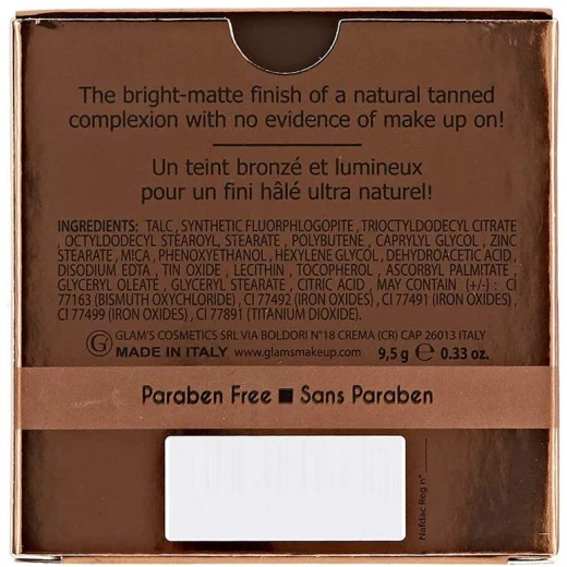 Glam's Bronze It Light Bronzer Sun Kissed Glow Makeup Radiant Finish All Skin Types Natural Bronzing Powder - Glam's - Image 4