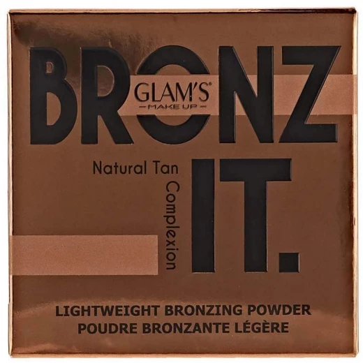 Glam's Bronze It Light Bronzer Sun Kissed Glow Makeup Radiant Finish All Skin Types Natural Bronzing Powder - Glam's - Image 3