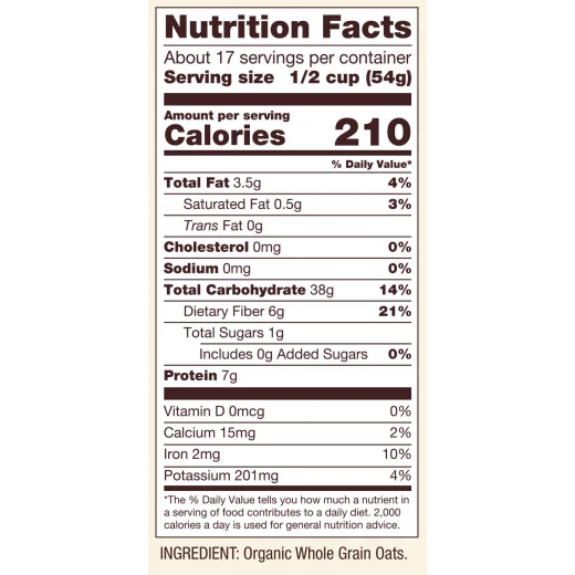 Bob's Red Mill Gluten Free Organic Old Fashioned Rolled Oats, 907gram - Bob's Red Mill - Image 2