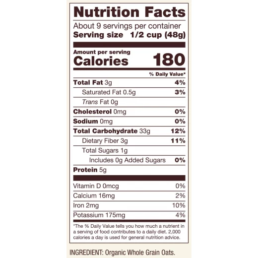 Bob's Red Mill Organic Old Fashioned Rolled Oats, 454gram - Bob's Red Mill - Image 3