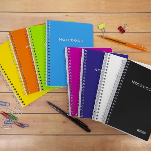Bazic Poly Cover Spiral Notebook, 100 page, 1 Notebook - Bazic - Image 3