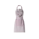 Nova home flora design kitchen apron, poly cotton, pink color - Nova Home