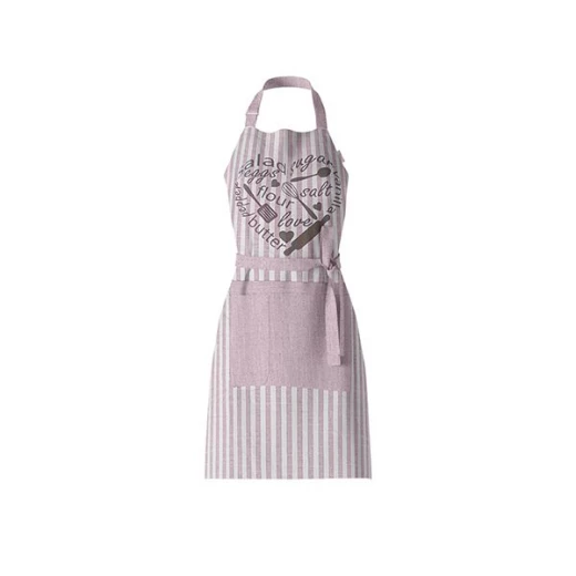Nova home flora design kitchen apron, poly cotton, pink color Nova home flora design kitchen apron, poly cotton, pink color