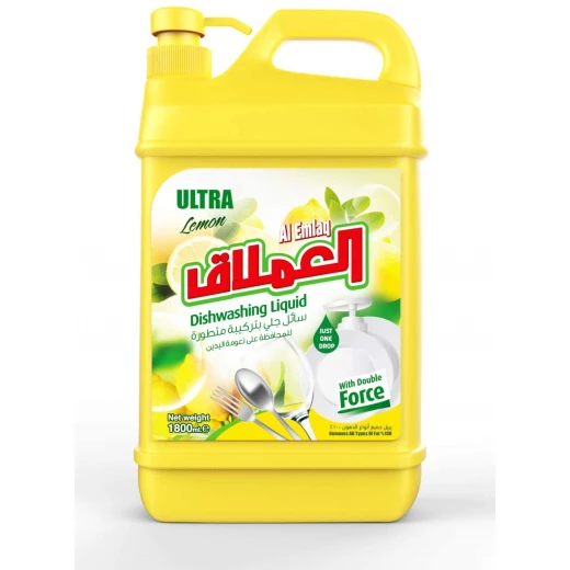 سائل جلي، 1800 مل، ليمون من العملاق سائل جلي، 1800 مل، ليمون من العملاق