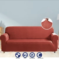 غطاء صوفا لمقعد واحد باللون القرميدي من نوفا هوم