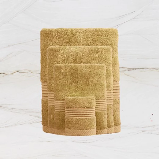 Nova home pretty collection towel, cotton, yellow color, 100*150 cm - Nova Home - Image 2