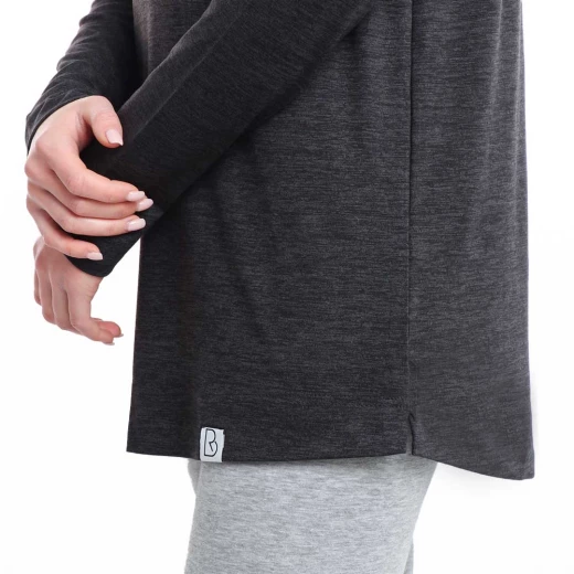 RB Women's Long Sleeve Training Top, Medium Size, Black Color - RB - Image 5