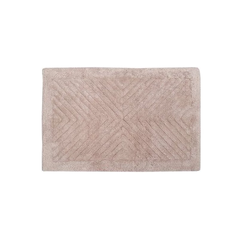 Nova Home Marina Bath Mat, Cotton, Salmon Color, 65*115 Cm - Nova Home