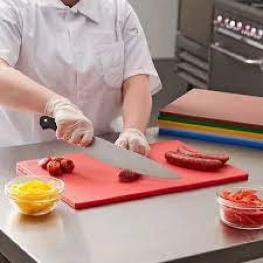 لوح تقطيع الطعام، باللون الأحمر، 34*24 سم من فاكلمان - فاكلمان - Image 2