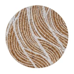 Fackelmann Eco Glass Coaster, 4 Pieces, 9 Cm - Fackelmann