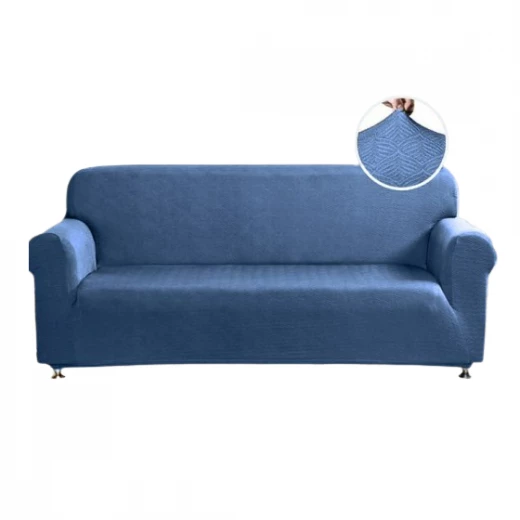 Nova home perfect fit stretch sofa cover, blue color, 1 seat Nova home perfect fit stretch sofa cover, blue color, 1 seat