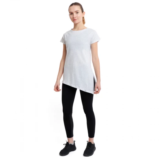 RB Women's Side High-Low T-Shirt, XX Large Size, Grey Color RB Women's Side High-Low T-Shirt, XX Large Size, Grey Color