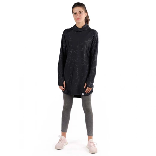 RB Women's Mid-length Running Hoodie, Large, Marable Black RB Women's Mid-length Running Hoodie, Large, Marable Black