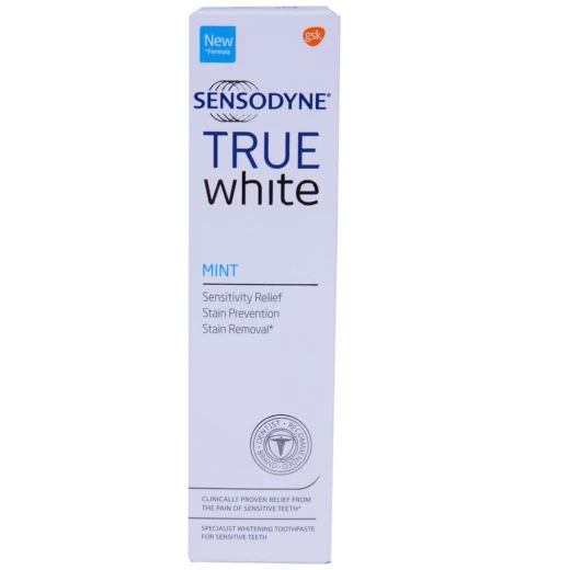 Sensodyne True White Toothpaste For Sensitive Teeth, Mint Flavor, 75ml - Sensodyne - Image 2