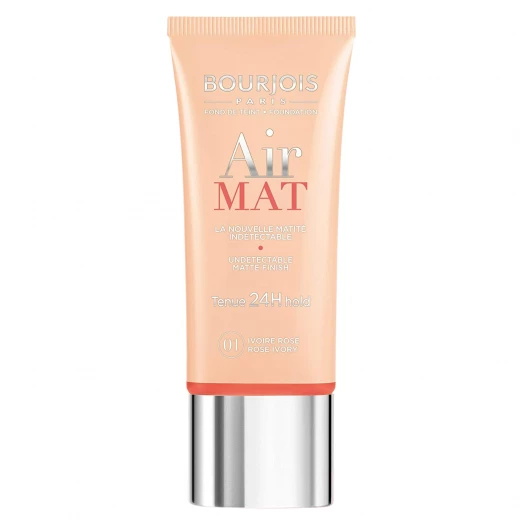 Bourjois Paris Air Mat 24 Hour Foundation, Ivory Color, 30 Ml, Number 01 Bourjois Paris Air Mat 24 Hour Foundation, Ivory Color, 30 Ml, Number 01