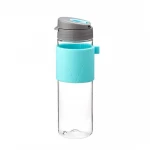 Komax Tea Bottle With Silicone Holder, Light Blue Color, 550 ml - Komax