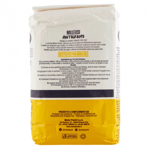 Pivetti All-Purpose Italian Flour Type 00 (1kg) - Molini Pivetti - Image 2