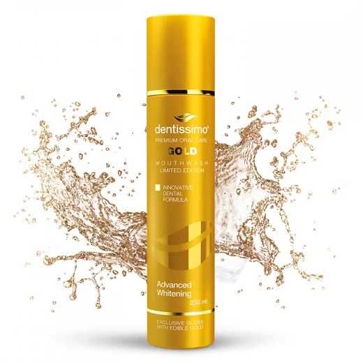 Dentissimo Gold Whitening Mouthwash for Teeth, 250 Ml - Dentissimo - Image 4