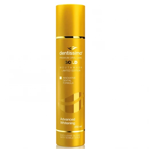 Dentissimo Gold Whitening Mouthwash for Teeth, 250 Ml Dentissimo Gold Whitening Mouthwash for Teeth, 250 Ml