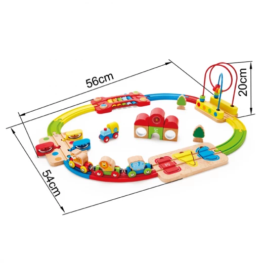 Hape Rainbow Puzzle Railway - Hape - Image 5