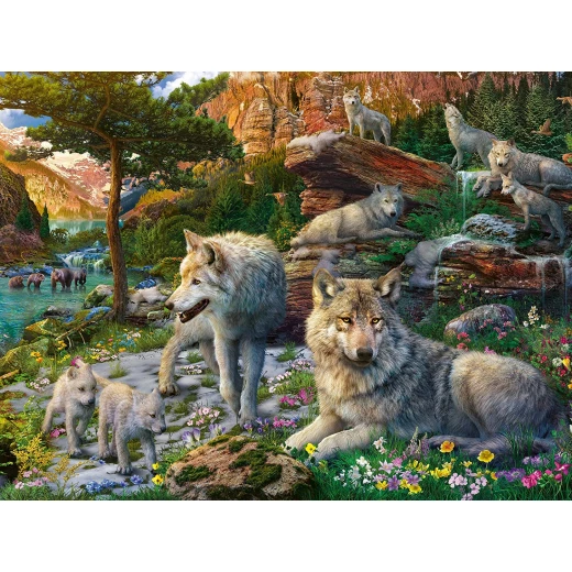 لعبة الأحجية بتصميم الذئب في الربيع , 1500 قطعة من رافنسبرغر - رافينسبرغر - Image 2