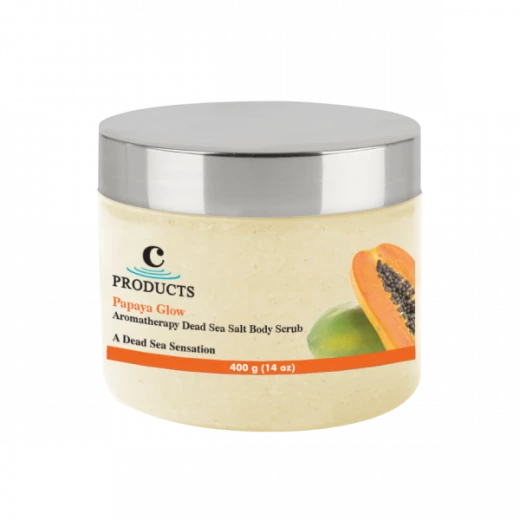 C-Products Papaya Glow Aromatherapy Body Scrub, 400 Gram - C-Products - Image 2