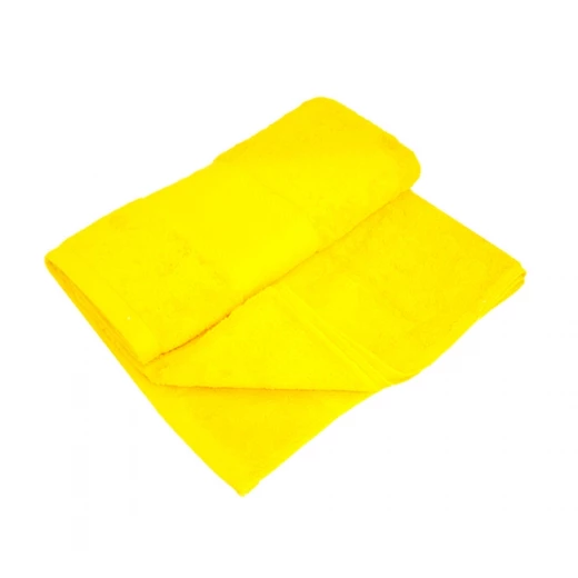 منشفة استحمام قطنية, باللون الأصفر, 100*150 سم منشفة استحمام قطنية, باللون الأصفر, 100*150 سم