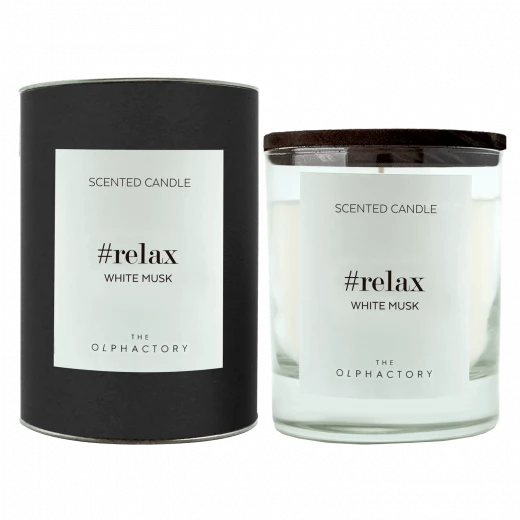 Ambientair The Olphactory Scented Candle, Relax White Musk Scent, 200 Gram Ambientair The Olphactory Scented Candle, Relax White Musk Scent, 200 Gram