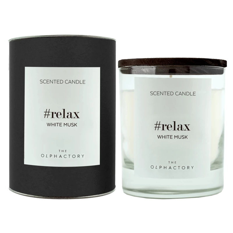 Ambientair The Olphactory Scented Candle, Relax White Musk Scent, 200 Gram - Ambientair