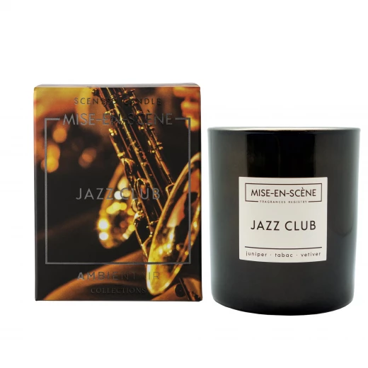 Ambientair Mise En Scented Candle, Jazz Club Scent, 300 Gram Ambientair Mise En Scented Candle, Jazz Club Scent, 300 Gram