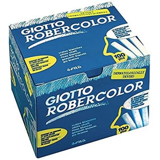 Giotto Robercolor Chalk, White, Pack of 100 - Giotto - Image 3