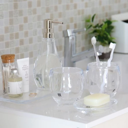 Umbra droplet liquid soap dispenser, 280 ml, clear - Umbra - Image 3