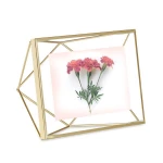 Umbra square photo frame, gold 4*6 cm - Umbra